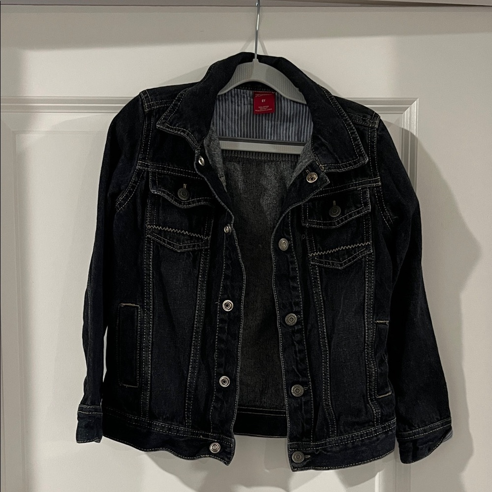 Arizona Jean Company Black Kids Jean Jacket